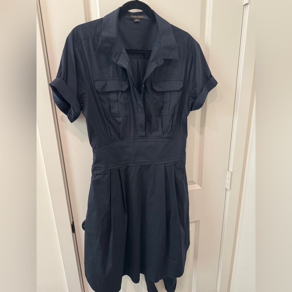 Cynthia Steffe Navy Shirt Dress